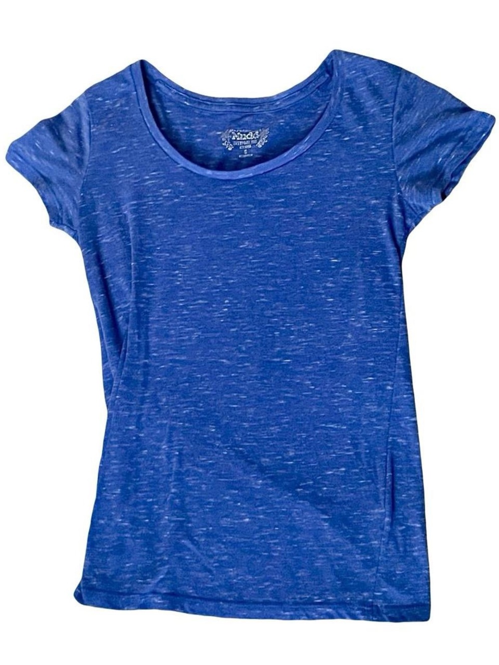Mudd Blue Everyday Tee with Silver Logo